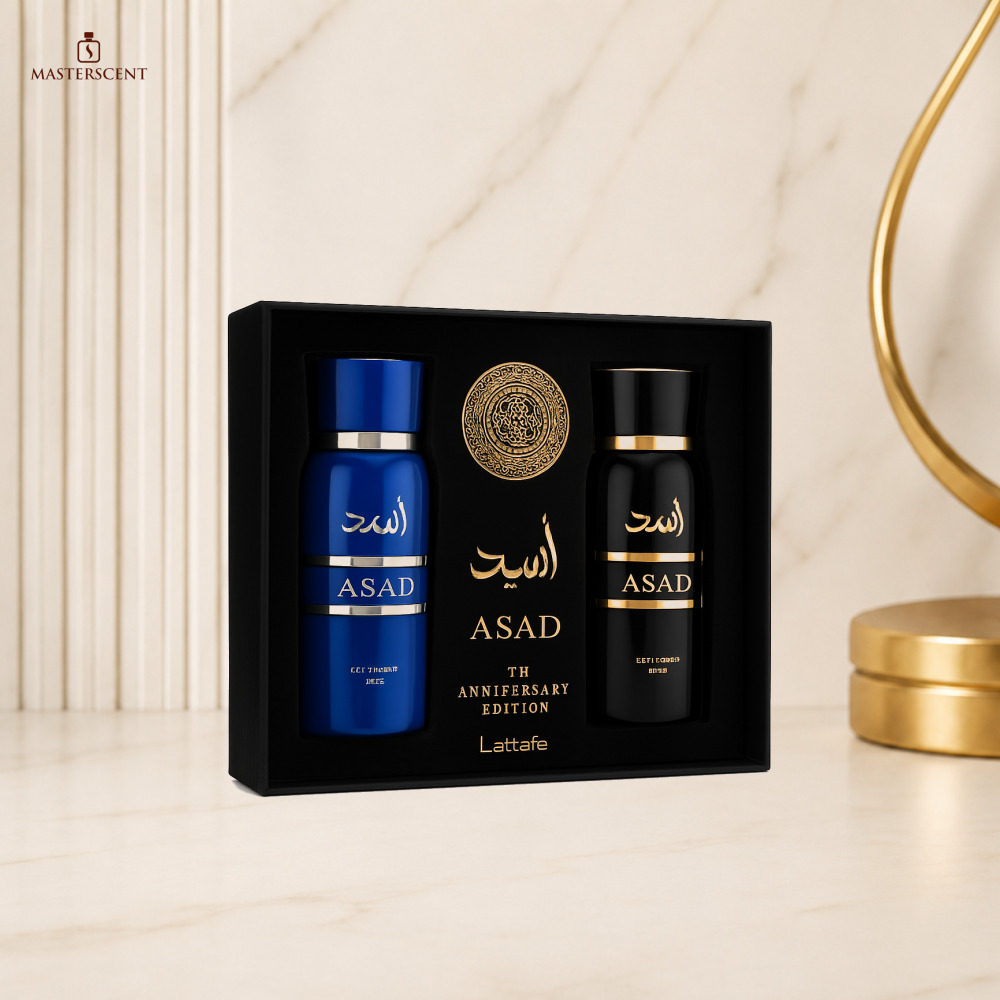 Lattafa Asad 5Th Anniversary Edition EDP 100ml 2 Piece Gift Set Perfume