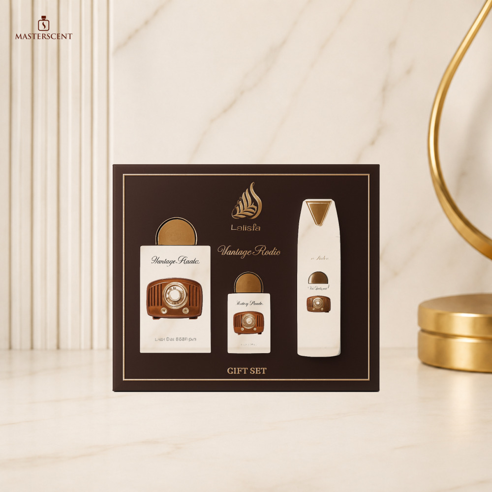 Lattafa Pride Vintage Radio EDP 100ml 3 Piece Gift Set