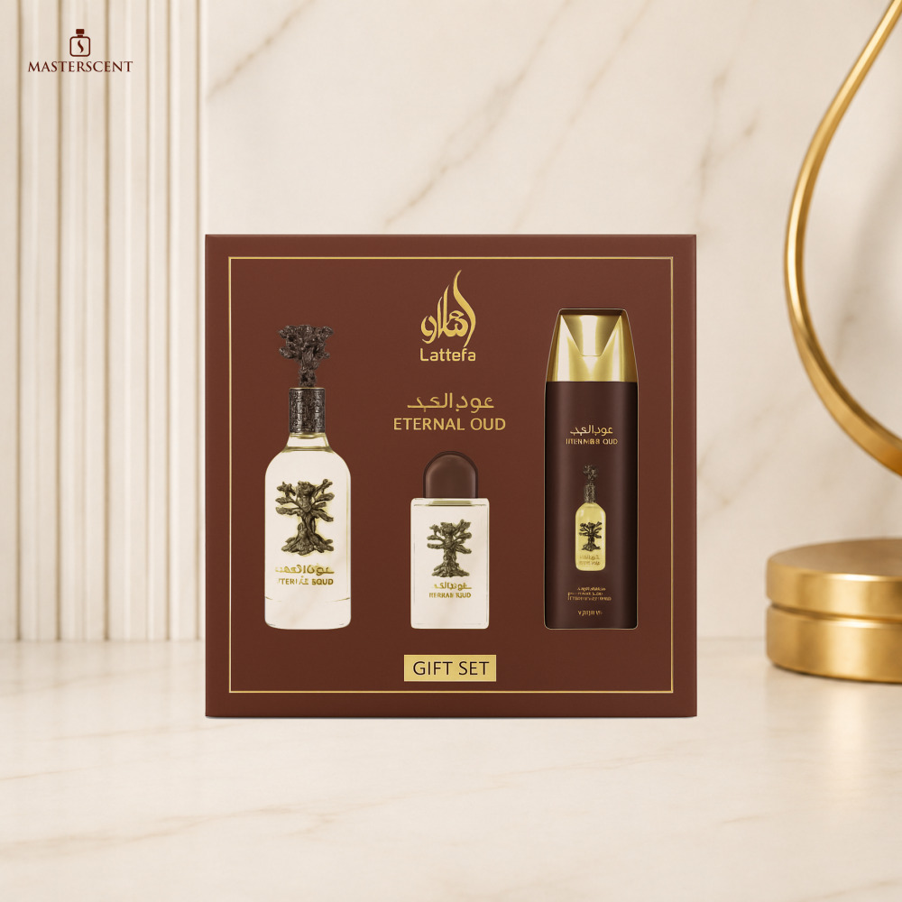 Lattafa Pride Eternal Oud EDP 100ml 3 Piece Gift Set
