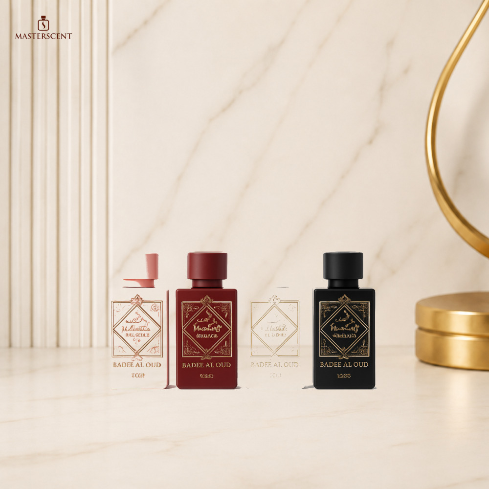 Lattafa Badee Al Oud EDP 25ml 4 Piece Gift Set