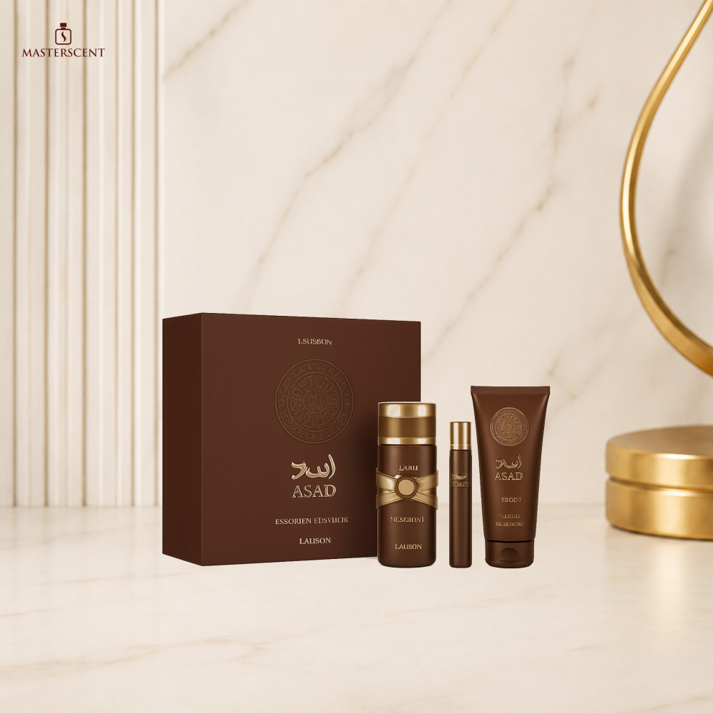 Lattafa Asad Bourbon EDP 100ml 3 Piece Gift Set