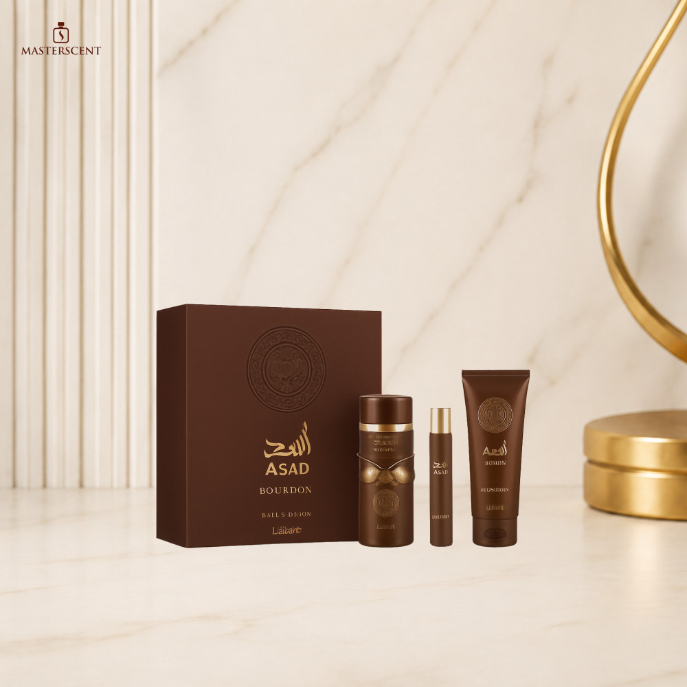 Lattafa Asad Bourbon EDP 100ml 3 Piece Gift Set